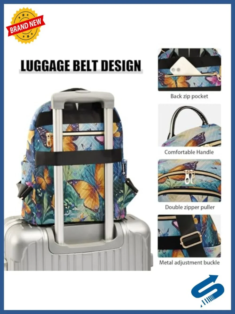 Women's Fashion Backpack Purse Rucksack Polyester Casual Travel Daypack